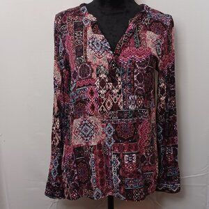 Women's Multicolor Bohemian Top Size Medium
